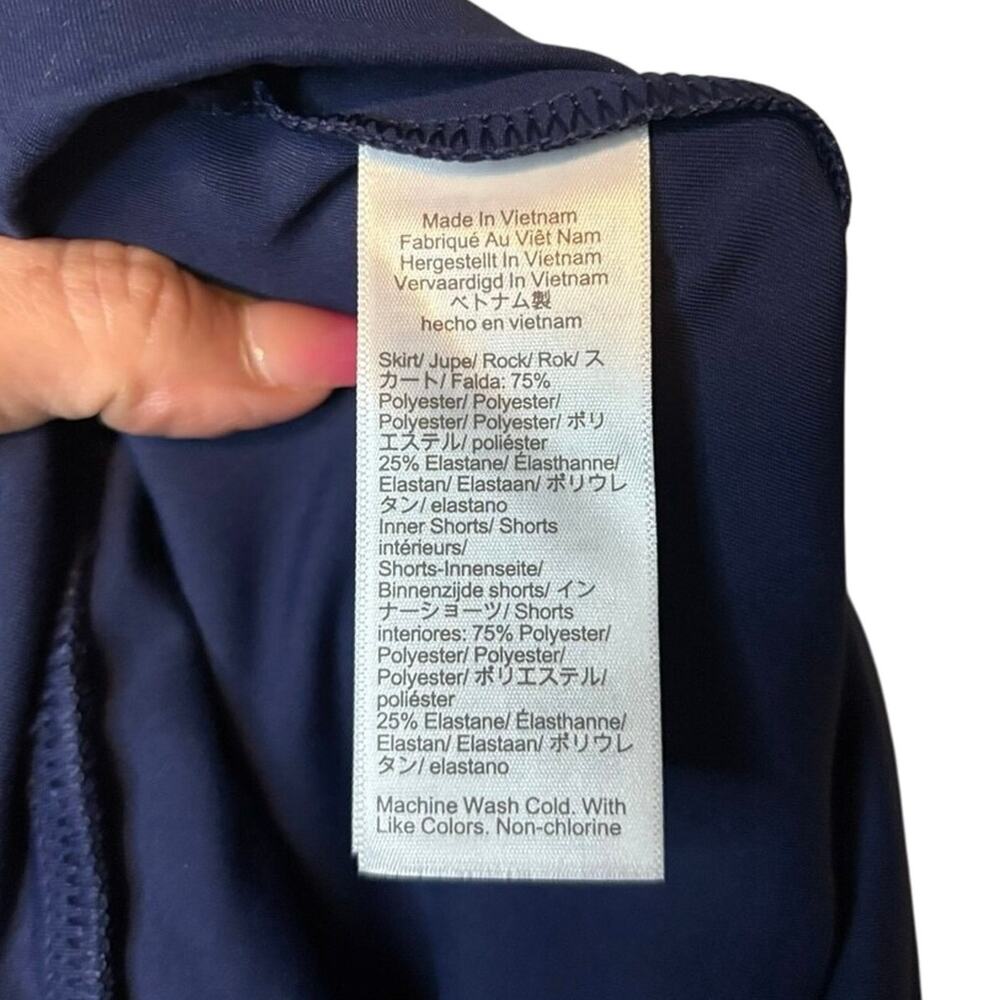 J.Crew Navy Scallop Skort XS | Stretch Athletic Mini Skirt w/ Shorts NWT - Picture 6 of 6